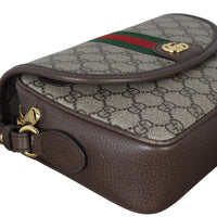 Gucci Ophidia GG Supreme Flap Shoulder Bag Small