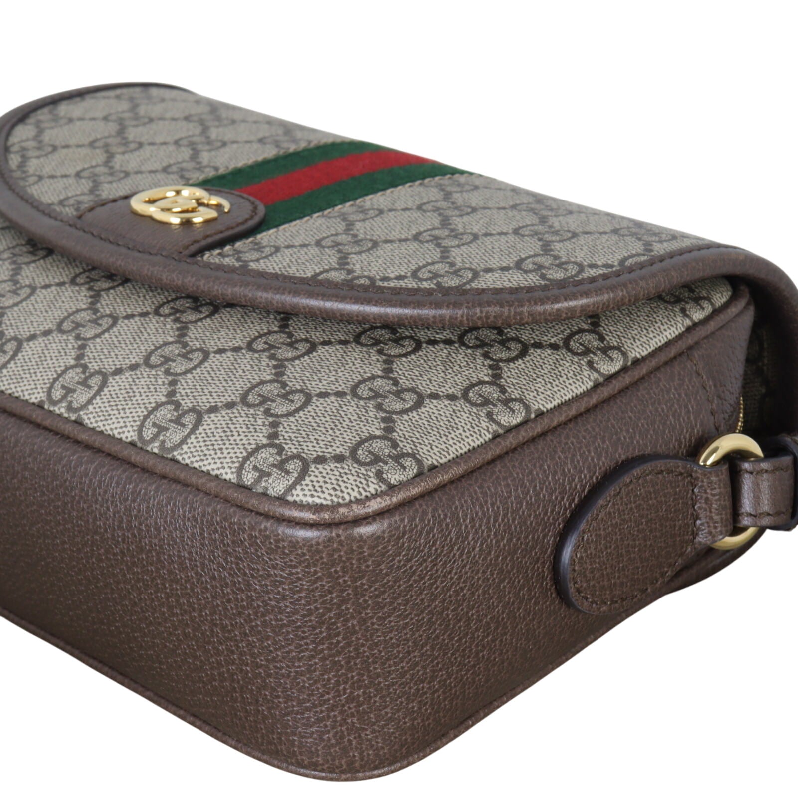 Gucci Ophidia GG Supreme Flap Shoulder Bag Small
