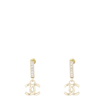 Chanel Crystal CC Drop Earrings
