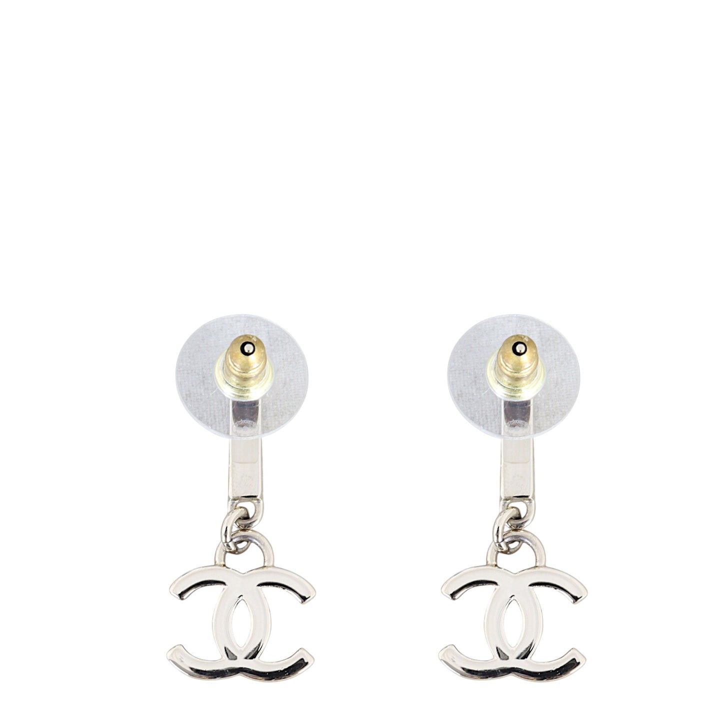 Chanel Crystal CC Drop Earrings