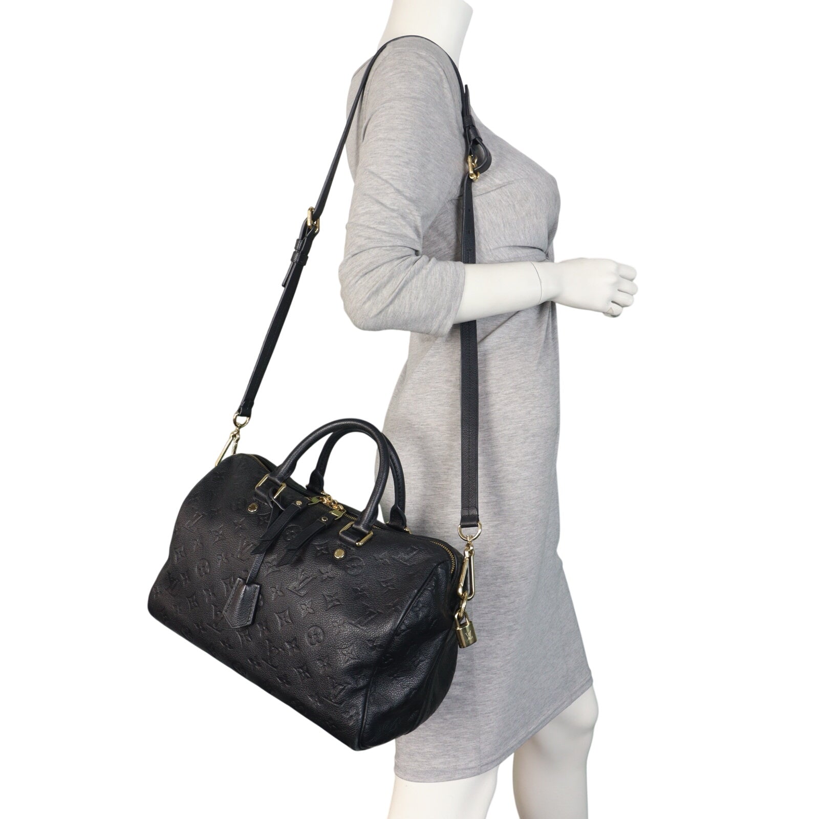 Louis Vuitton Speedy 30 Bandouliere Monogram Empreinte