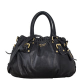 Prada Soft Calf Buckle Shopping Tote