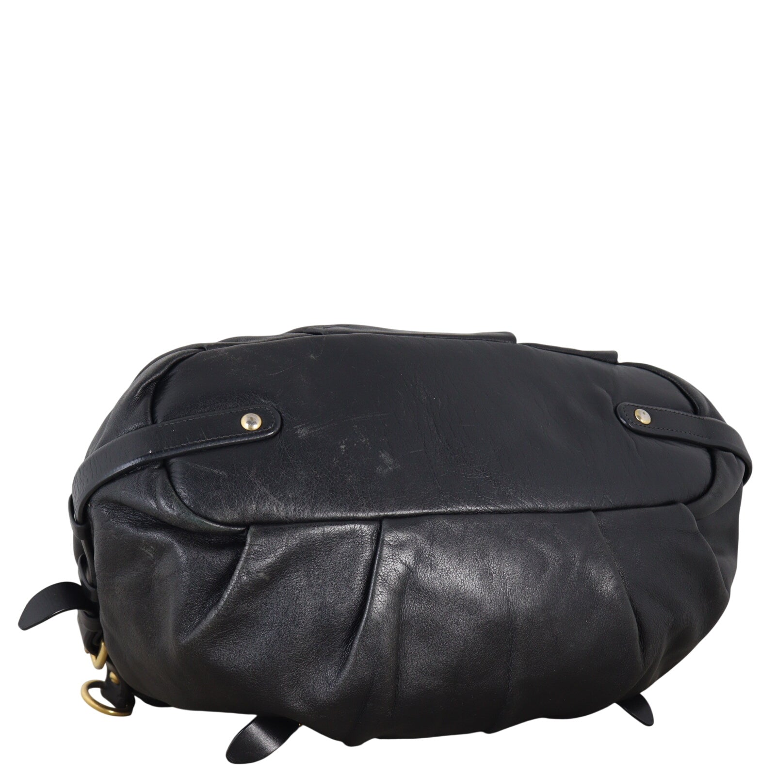 Prada Soft Calf Buckle Shopping Tote