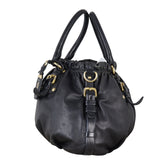 Prada Soft Calf Buckle Shopping Tote