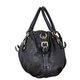 Prada Soft Calf Buckle Shopping Tote