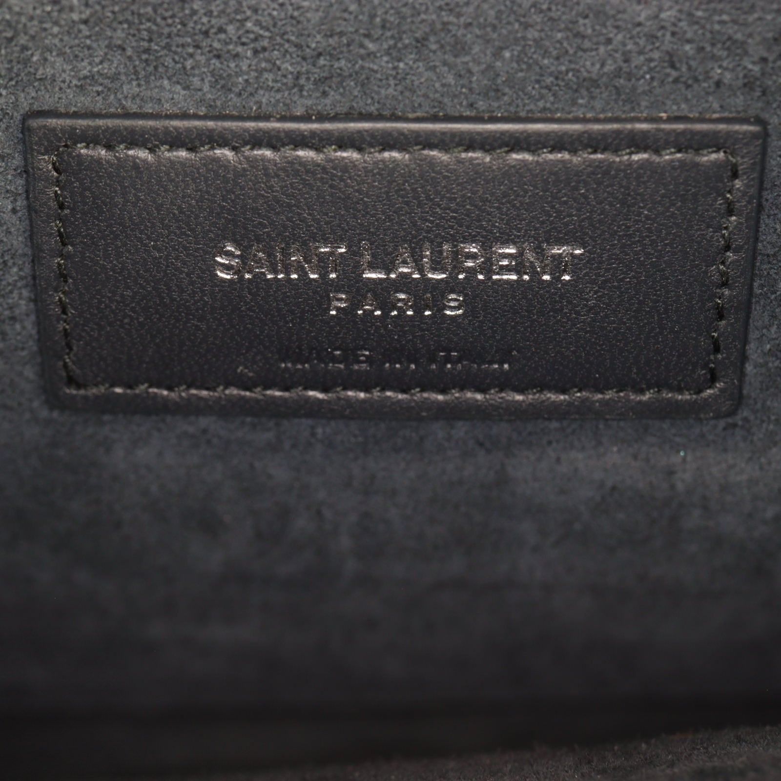 Saint Laurent Sunset Medium Croc-Embossed