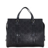 Gucci GG Embossed Perforated Leather Tote