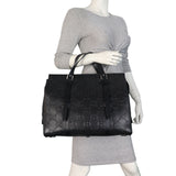 Gucci GG Embossed Perforated Leather Tote
