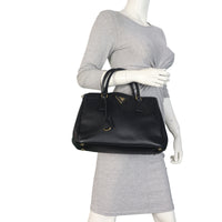 Prada Saffiano Lux Galleria Double Zip Tote Small
