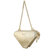 Prada Triangle Satin Crystal Mini Bag