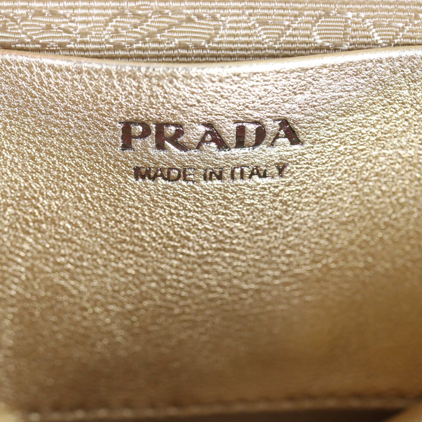 Prada Triangle Satin Crystal Mini Bag