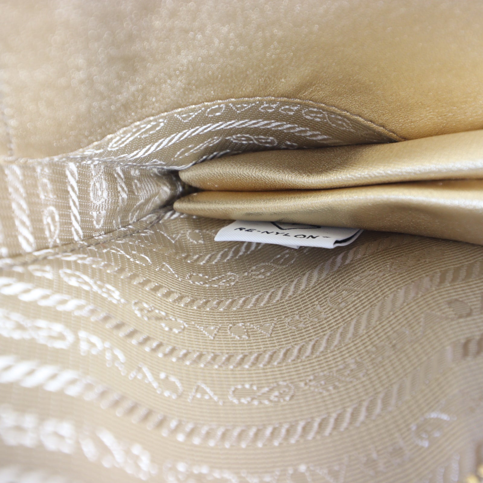 Prada Triangle Satin Crystal Mini Bag