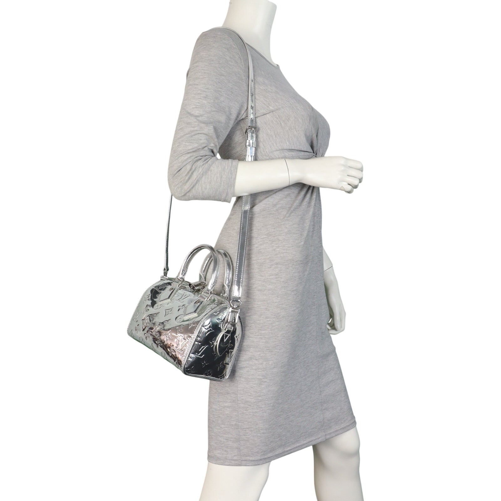 Louis Vuitton Speedy 20 Bandouliere Monogram Miroir