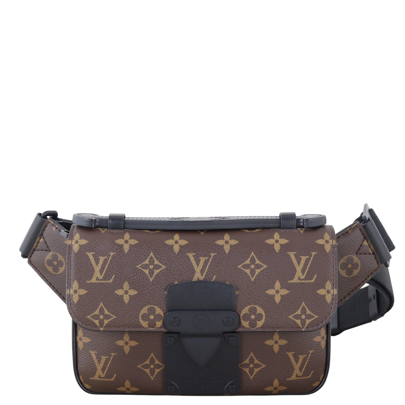 Louis Vuitton S Lock Sling Monogram Macassar