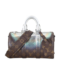 Louis Vuitton Keepall 25 Bandouliere Metallic Nebula Monogram