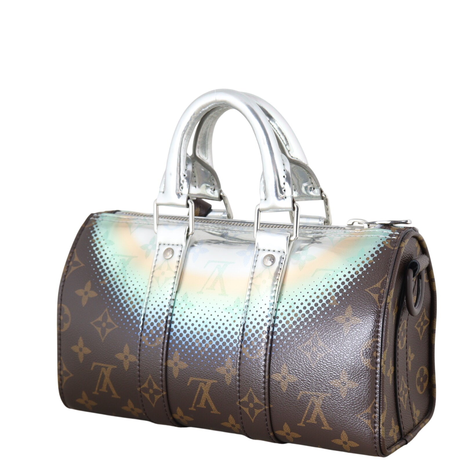 Louis Vuitton Keepall 25 Bandouliere Metallic Nebula Monogram