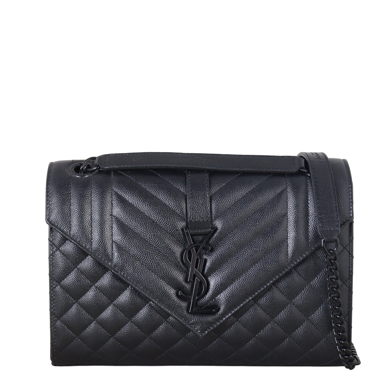 Saint Laurent Monogram Mix Matelasse Envelope Chain Bag Medium