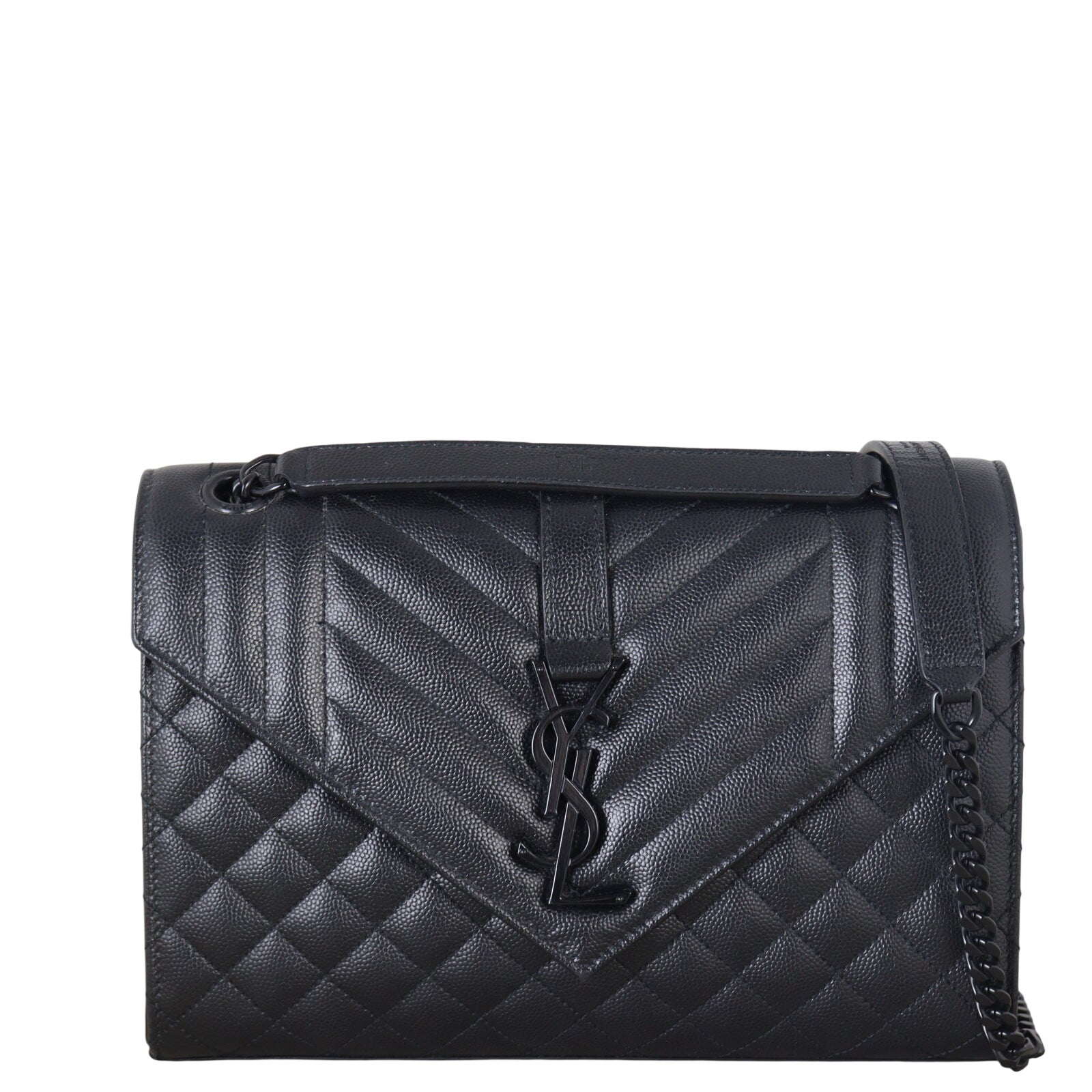 Saint Laurent Monogram Mix Matelasse Envelope Chain Bag Medium