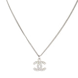 Chanel CC Crystal Pendant Necklace