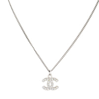 Chanel CC Crystal Pendant Necklace