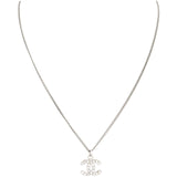 Chanel CC Crystal Pendant Necklace