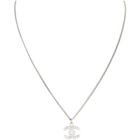 Chanel CC Crystal Pendant Necklace