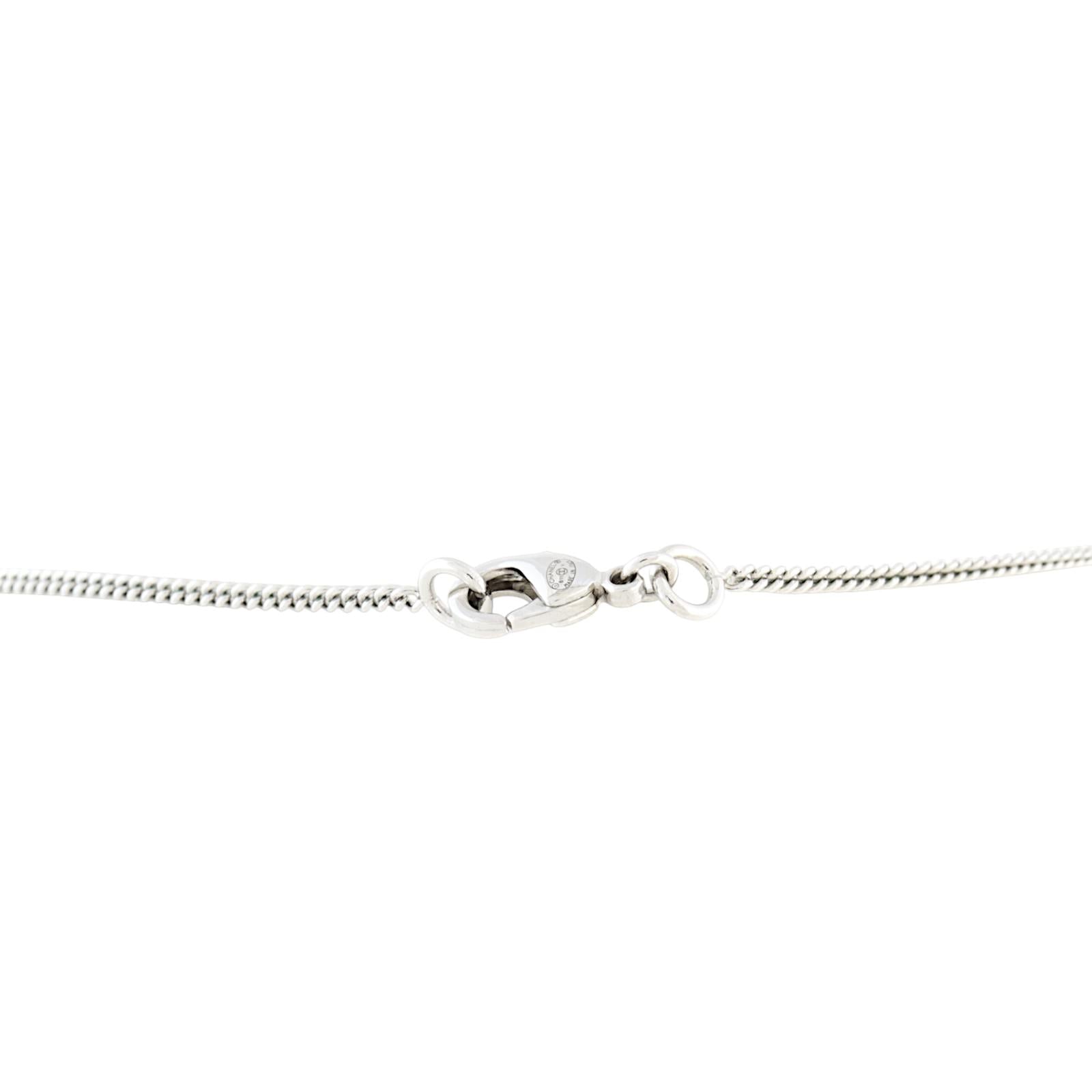 Chanel CC Crystal Pendant Necklace