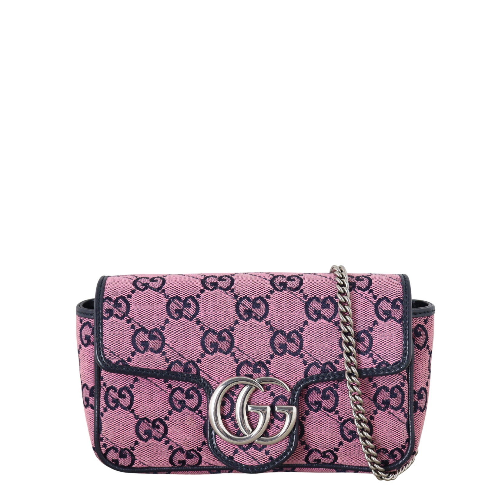 Gucci GG Canvas Marmont Matelasse Super Mini Shoulder Bag
