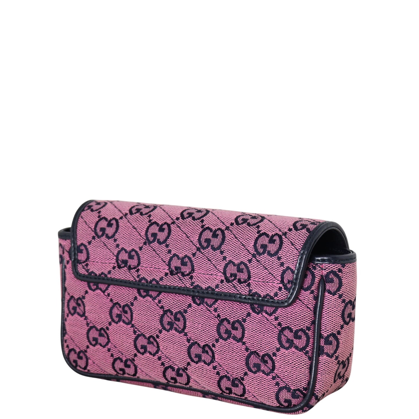 Gucci GG Canvas Marmont Matelasse Super Mini Shoulder Bag