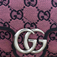 Gucci GG Canvas Marmont Matelasse Super Mini Shoulder Bag
