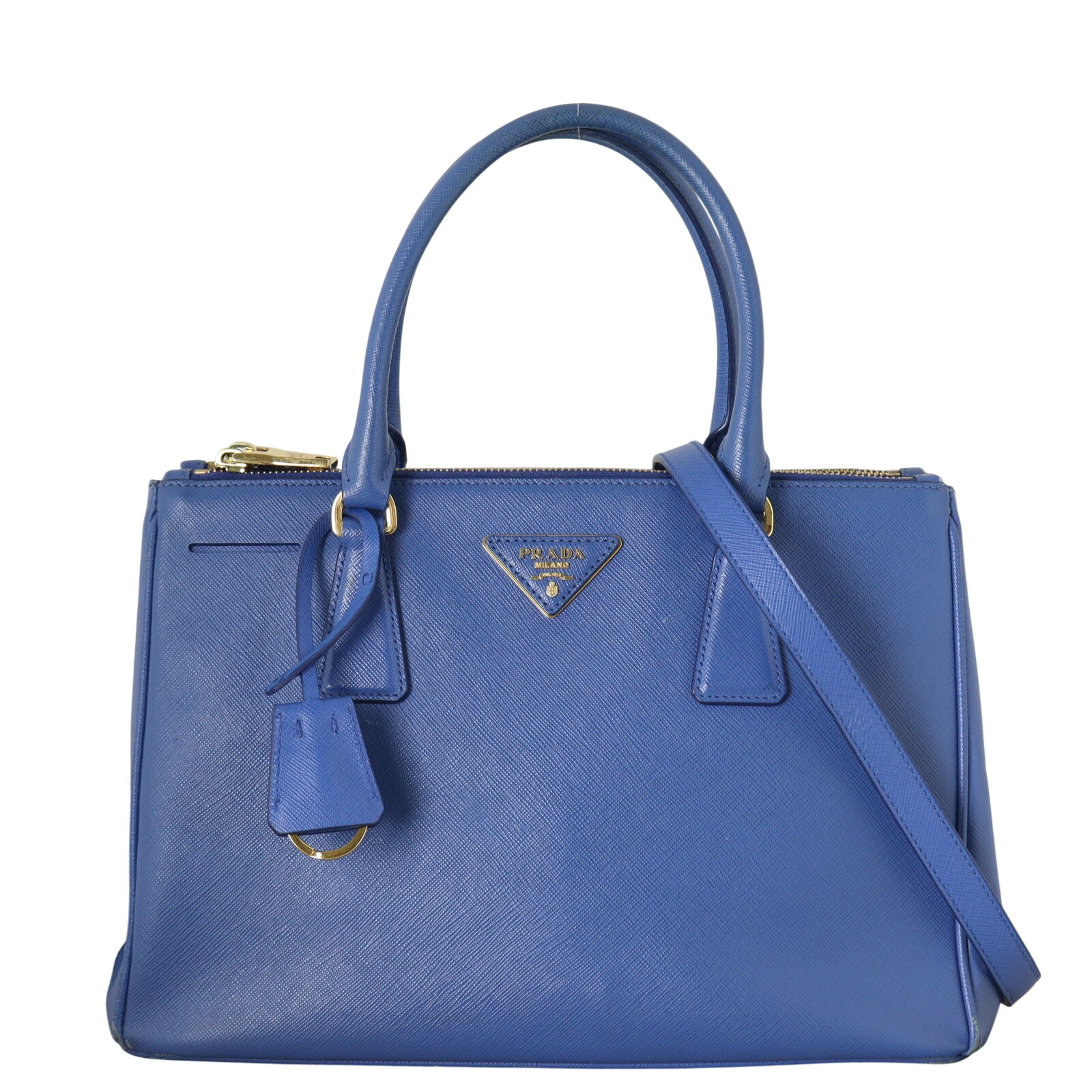Prada Saffiano Lux Galleria Double Zip Tote Small