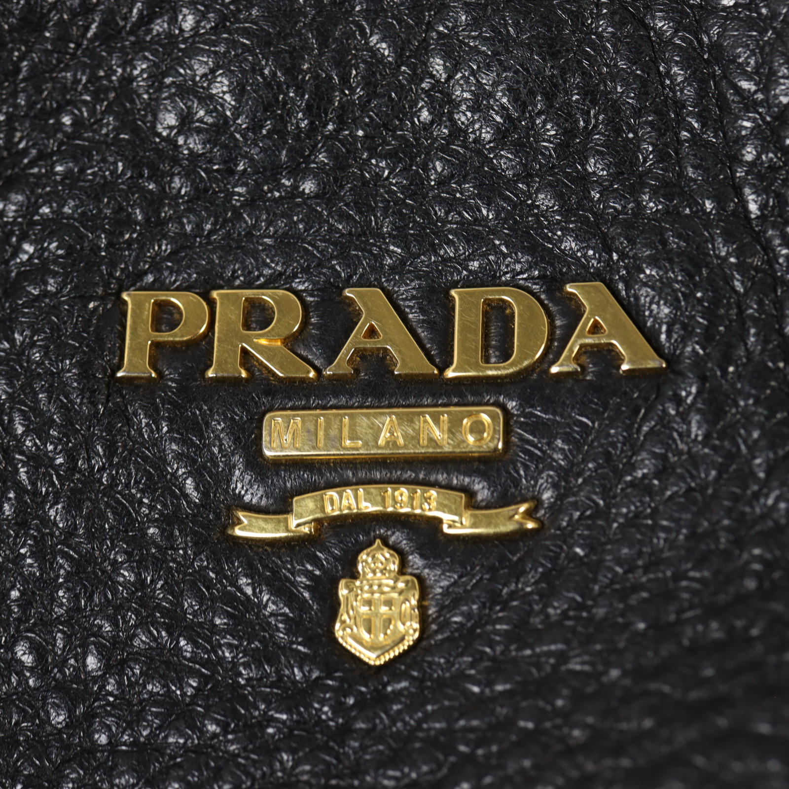 Prada Vitello Daino Side Zip Tote