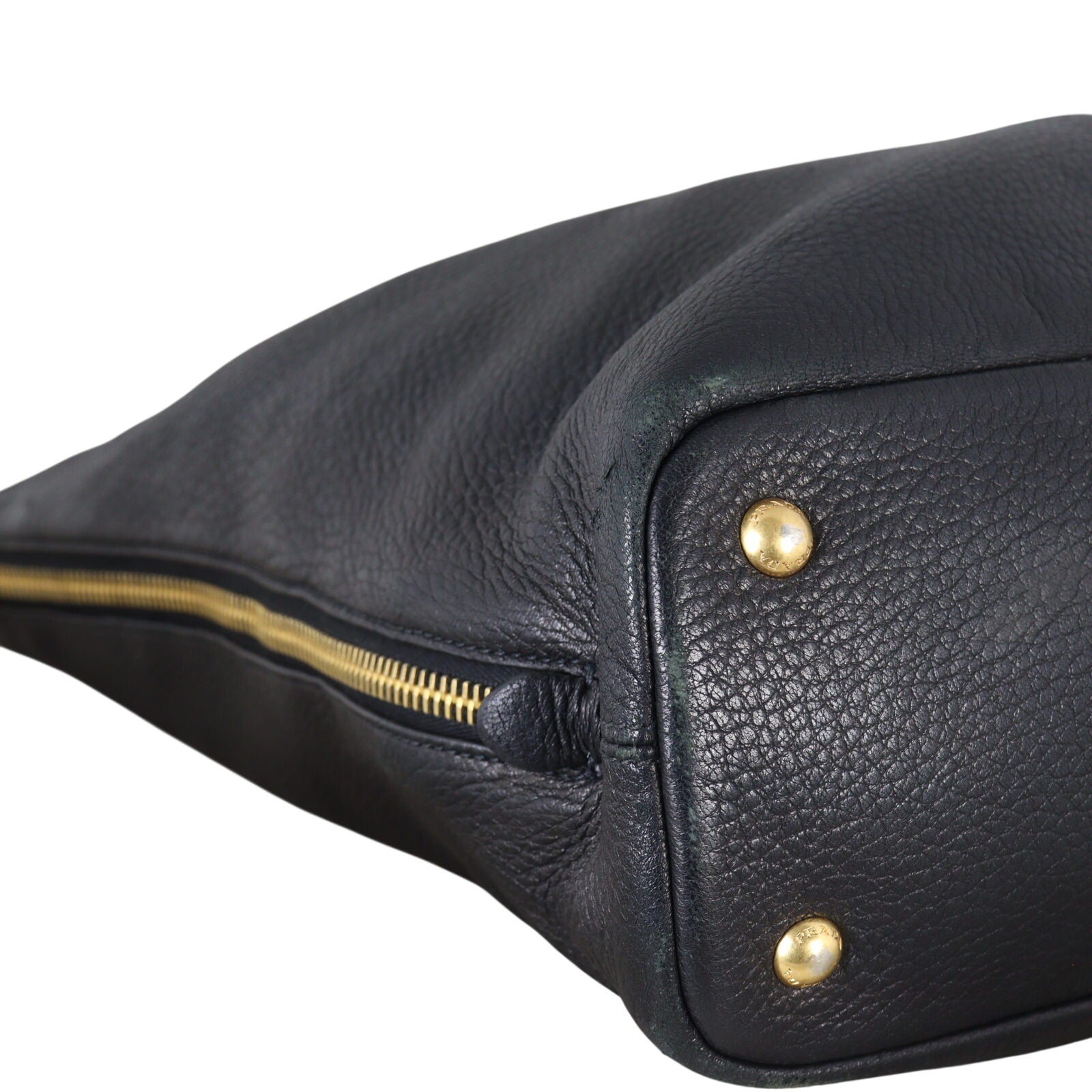 Prada Vitello Daino Side Zip Tote