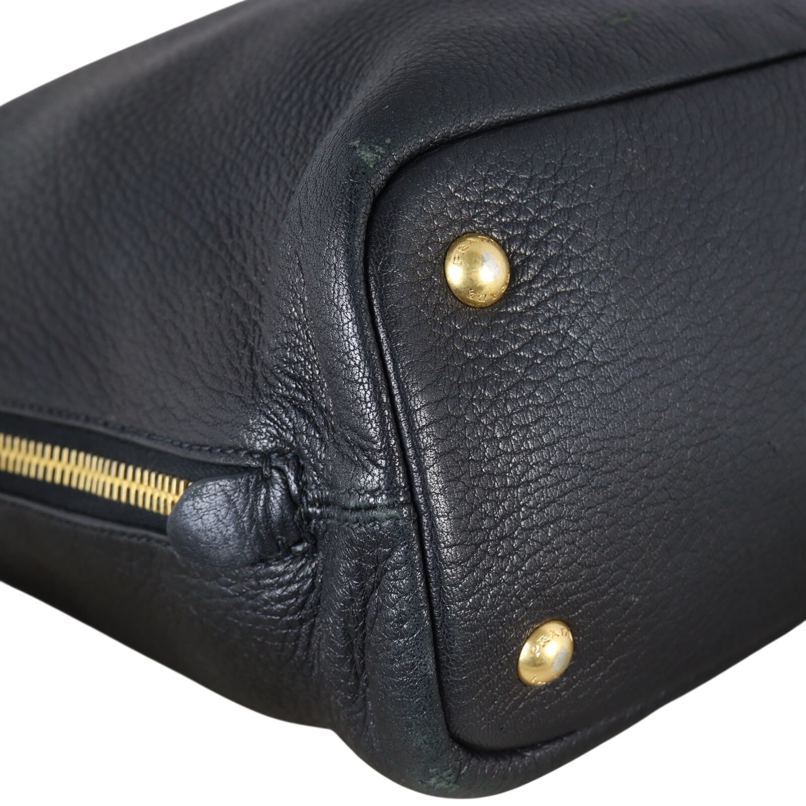 Prada Vitello Daino Side Zip Tote