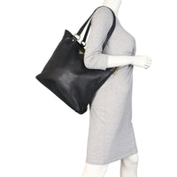 Prada Vitello Daino Side Zip Tote