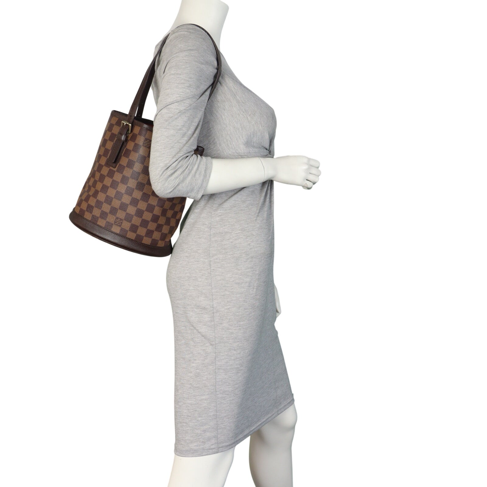 Louis Vuitton Marais Bucket Bag Damier Ebene