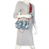 Louis Vuitton Multi Pochette Accessories Denim Rouge