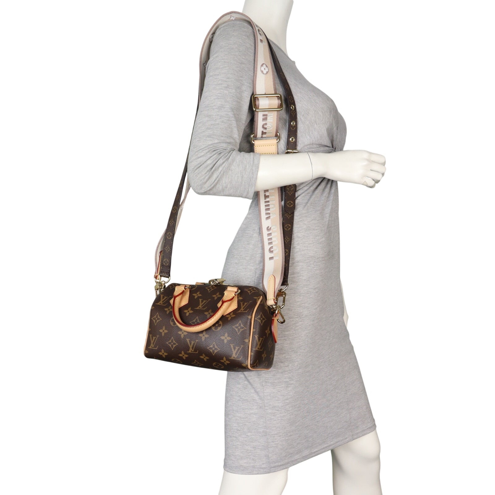 Louis Vuitton Speedy 20 Bandouliere Monogram with Embroidered Strap