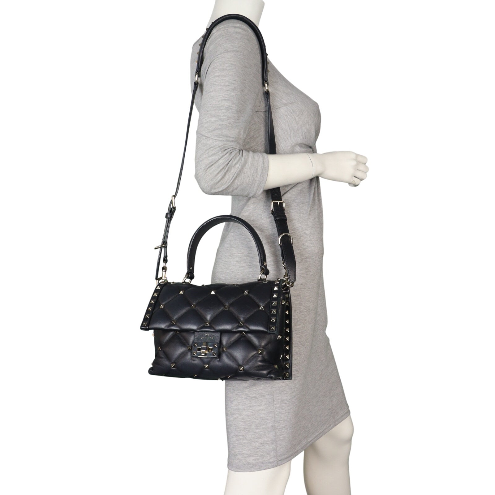 Valentino Candystud Top Handle Bag