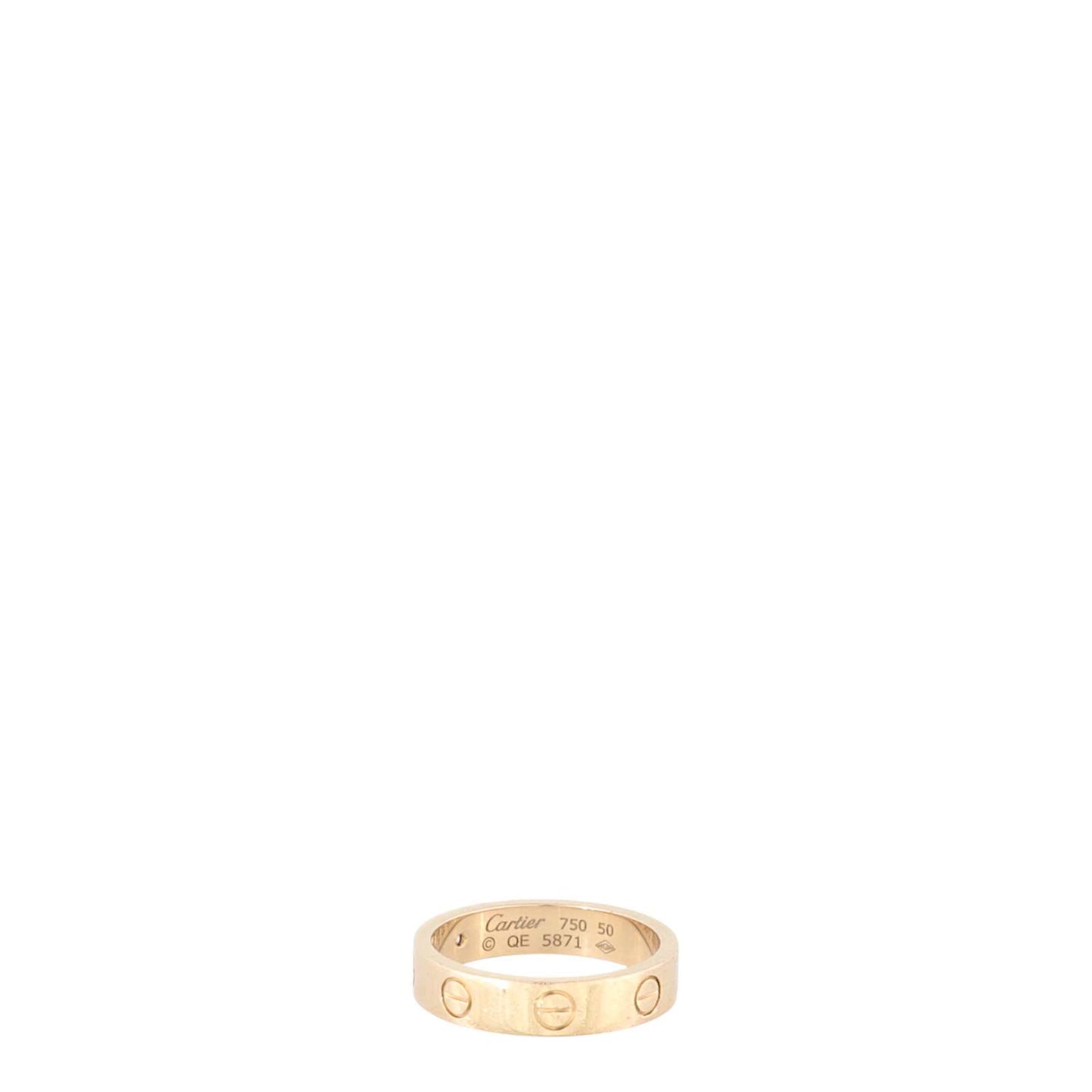 Cartier Love Ring Small 18k Rose Gold 1 Diamond