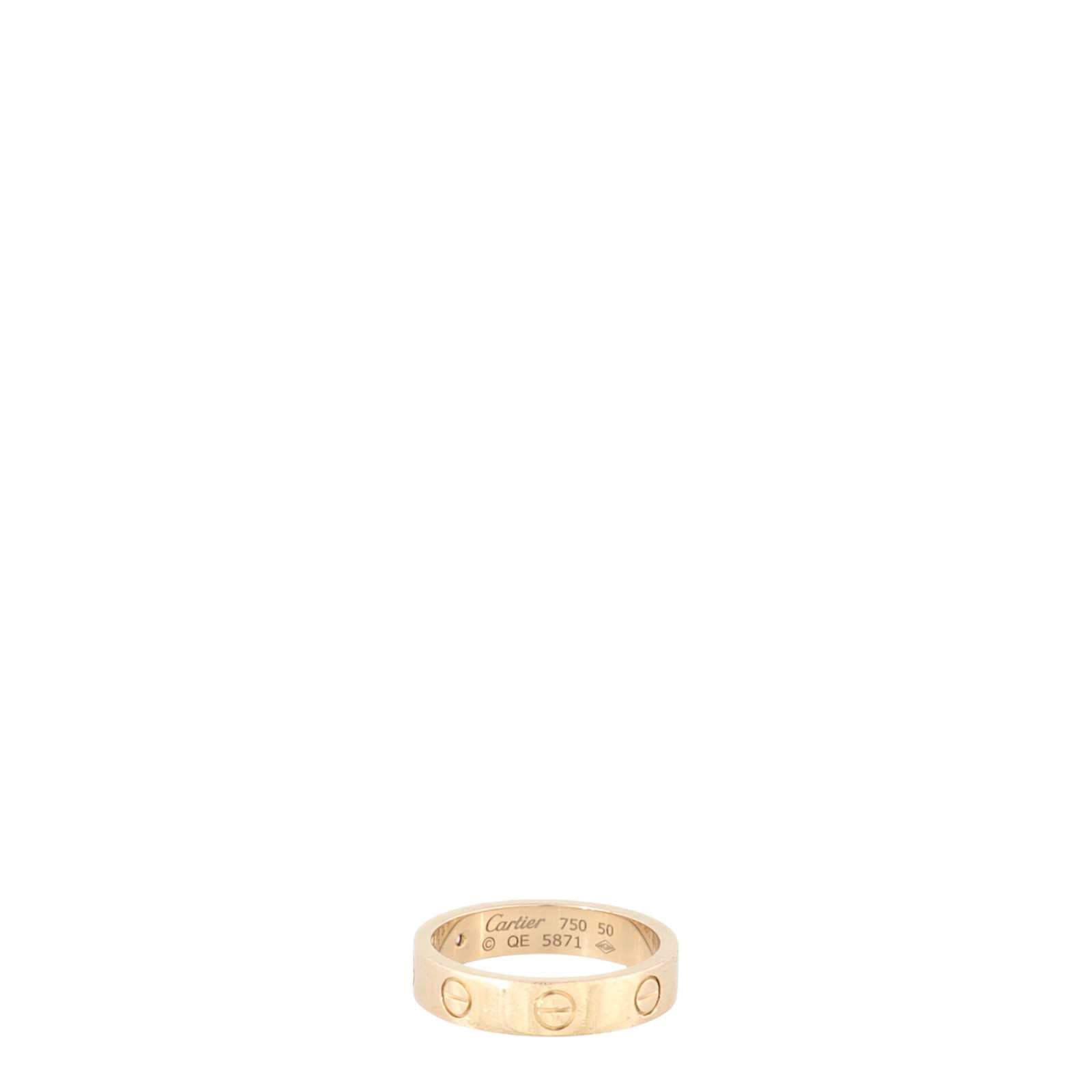 Cartier Love Ring Small 18k Rose Gold 1 Diamond