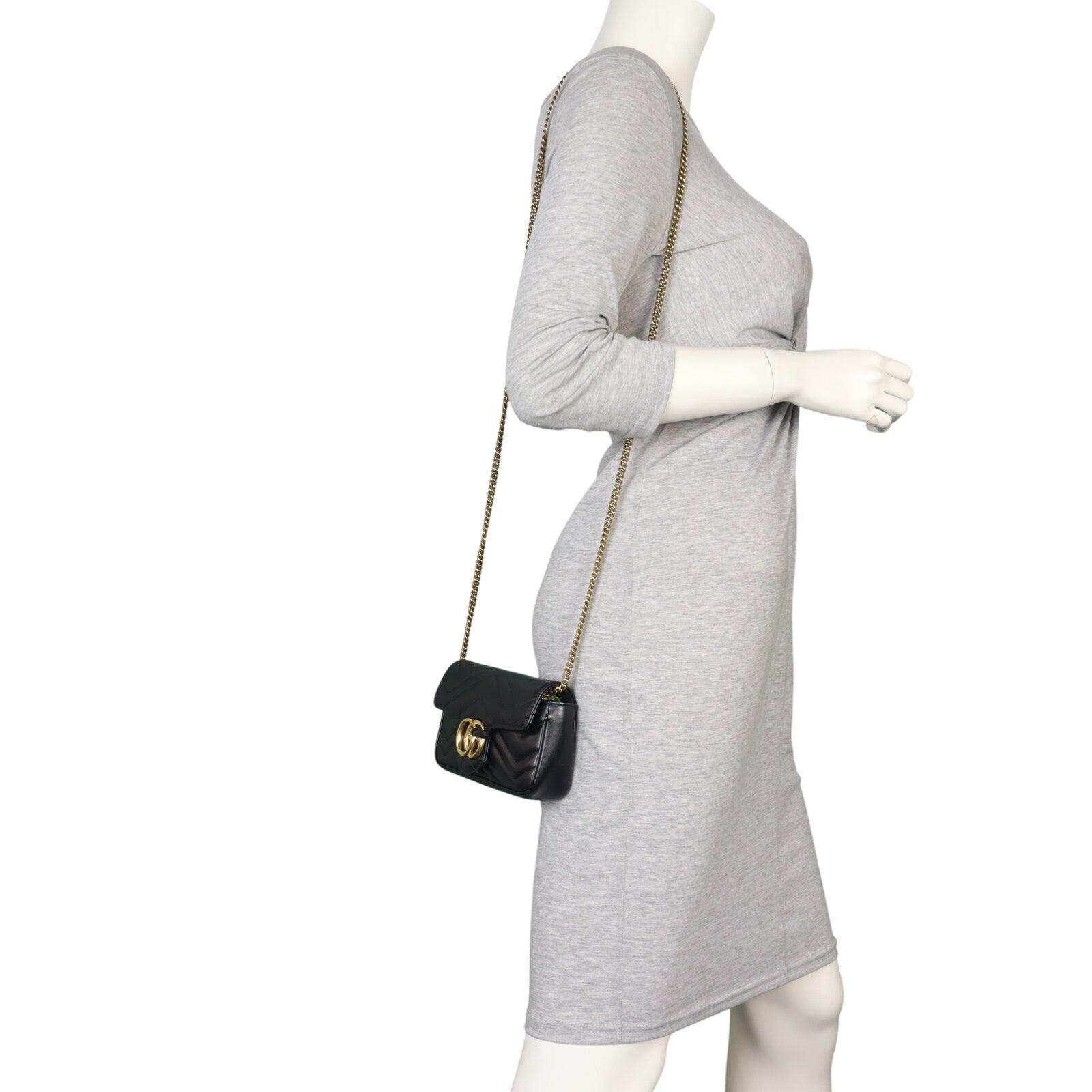 Gucci GG Marmont Matelasse Super Mini Shoulder Bag