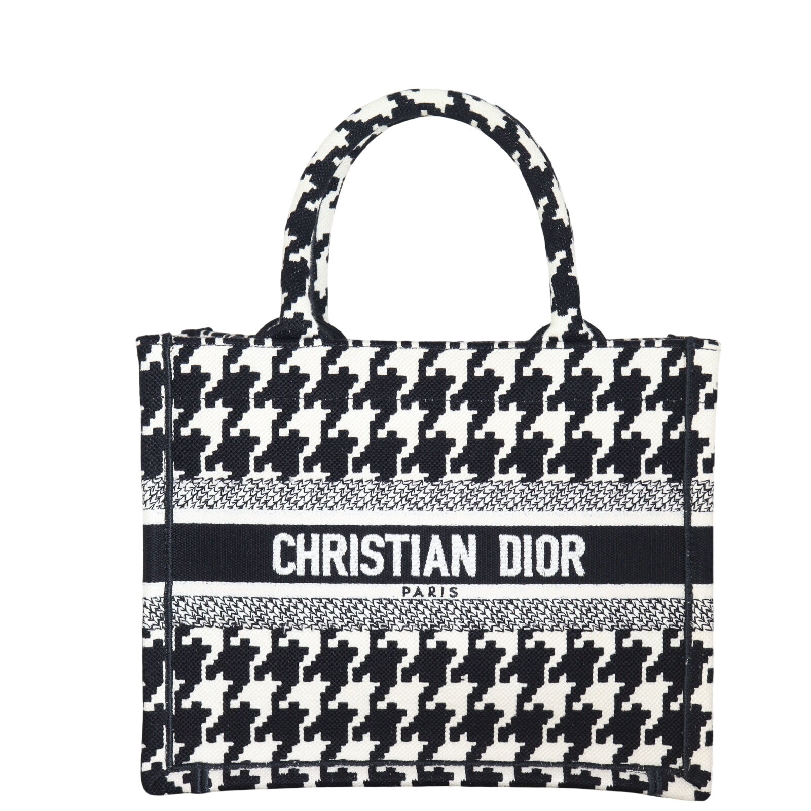 Dior Book Tote Small Houndstooth