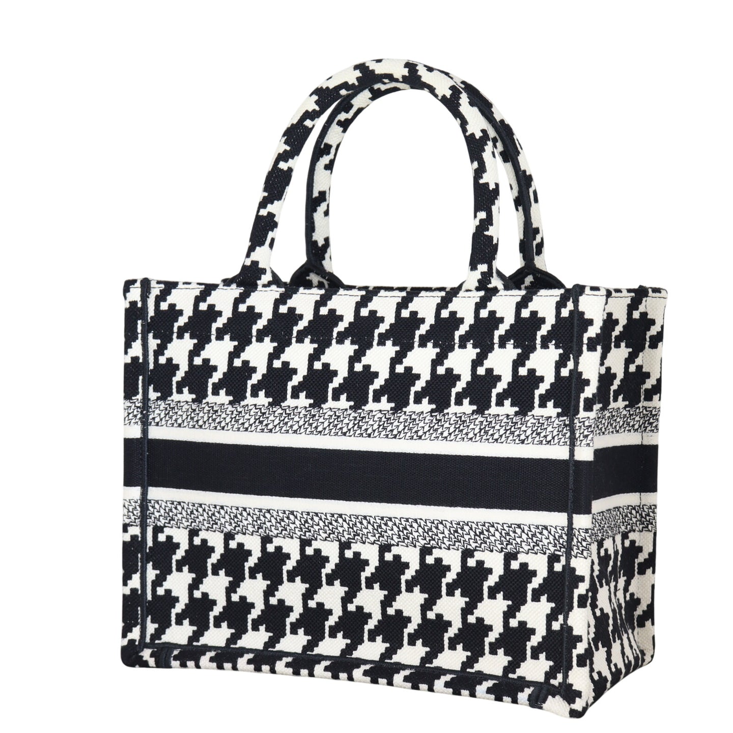 Dior Book Tote Small Houndstooth