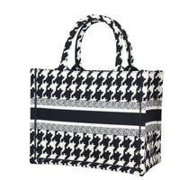 Dior Book Tote Small Houndstooth