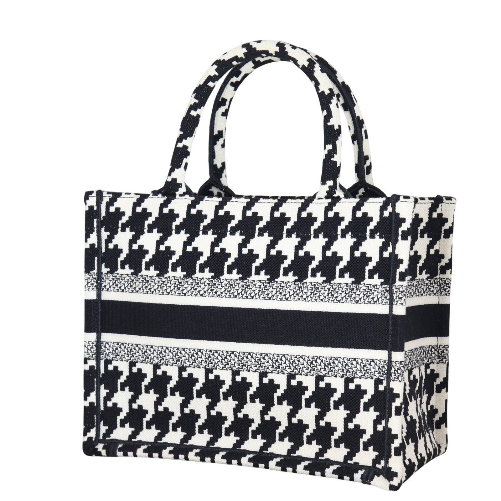 Dior Book Tote Small Houndstooth