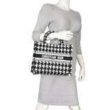 Dior Book Tote Small Houndstooth
