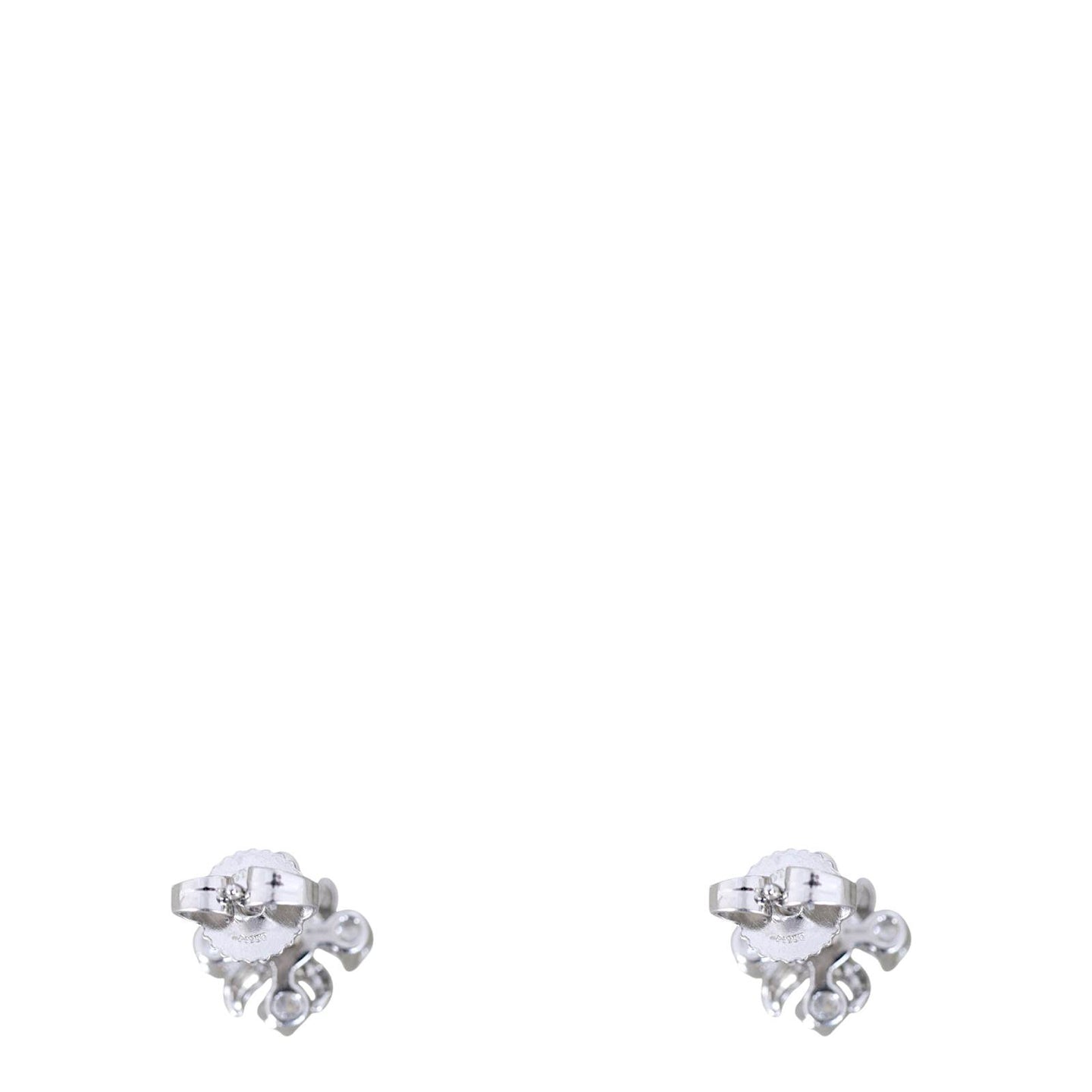 Tiffany & Co Schlumberger Diamond Platinum Lynn Stud Earrings
