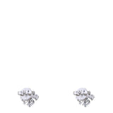 Tiffany & Co Schlumberger Diamond Platinum Lynn Stud Earrings