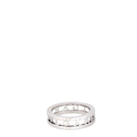 Bvlgari B.Zero1 Openwork Logo 18k White Gold Ring